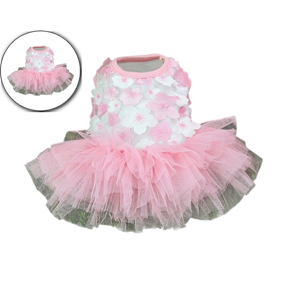 Dvruxg Spring Summer Princess Pet Dress for Rabbits Dog Cat Cute Bunny Decor Dress Skirt Pet Costumes Apparel(Pink)