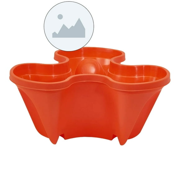 Dvruxg Stacking Planter Tower - Space Saving Flower Pots - Indoor/Outdoor Vertical Herb & Vegetable Garden(Red)