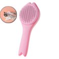 thumbnail image 1 of Dvruxg Stainless Steel Pet Comb with One-Click Self-Cleaning – Grooming Brush for Dogs & Cats – Hair Removal Tool for Loose Fur, Tangles & Dirt, 1 of 6
