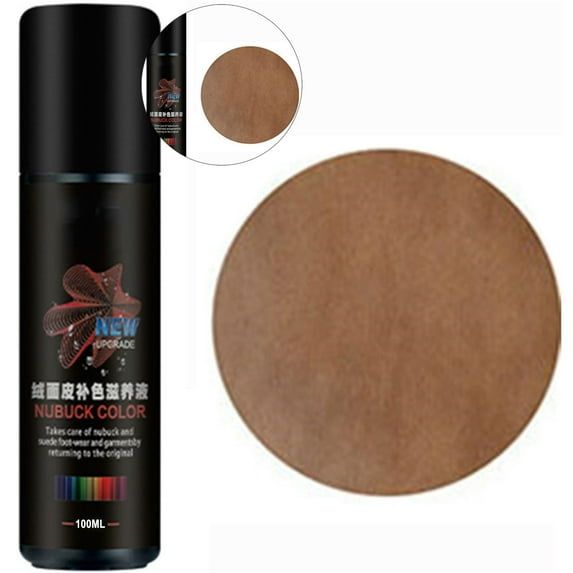 Dvruxg Suede Color Restorer Kit for Shoes, Boots, Bags & Jackets – Faded Color Repair Spray with Applicator, Waterless Leather Cleaner