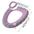 thumbnail image 1 of Dvruxg Toilet Seat Pad Toilet Seat Covers with Handle Soft Bathroom Toilet Lid Cover Cushion Thicker Stretchable Washable(Pink), 1 of 4