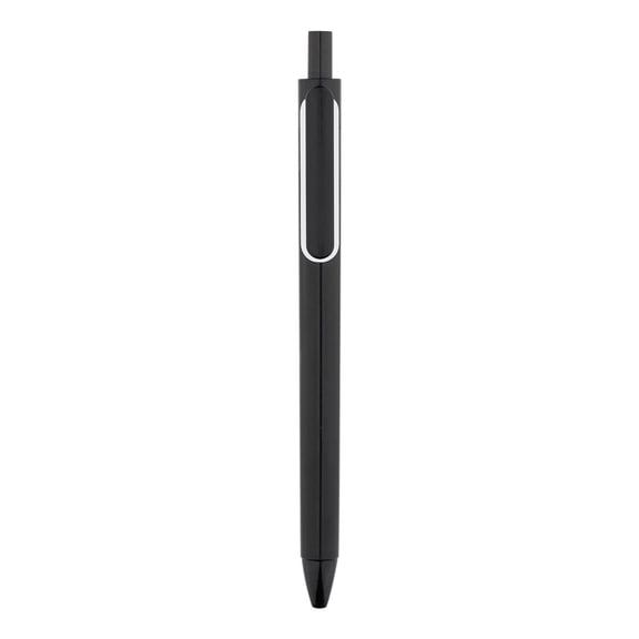 Dvruxg Unisex Carbon Signature Push Ballpoint Pen - High Grade Office Gel Pen with Metal Clip & Comfort Grip, 0.5mm Refill