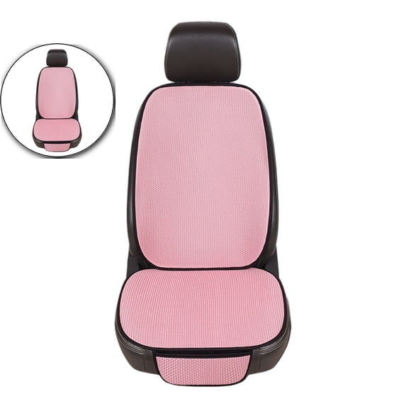 Dvruxg Ventilated Car Seat Cushion with Backrest – 24.4x19.7 Inch Breathable Cooling Summer Pillow, Gauze & Sponge Seat Cushion for All Seasons – Comfortable, Pressure Relief Car Seat Set