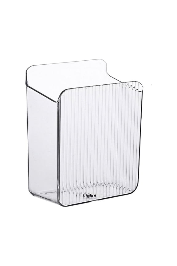 Wall Mounted Storage Box Holder Foods Containers Desk Organizer Bin Free Shelf Rack for Kitchen Bathroom Toilet Wall Mounted Storage Box Holder Foods Containers Desk Organizer Bin