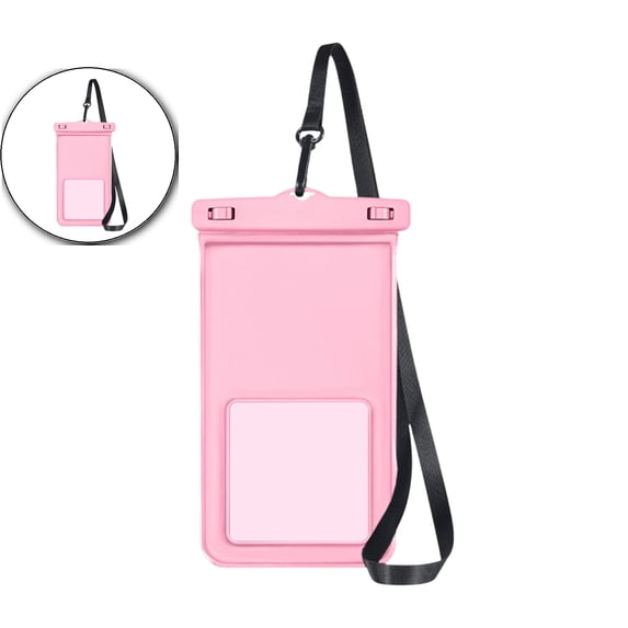 Dvruxg Waterproof Phone Pouch, Floating Waterproof Phone Dry Bag, Cell Phone Dry Bag for All Phones(Pink)