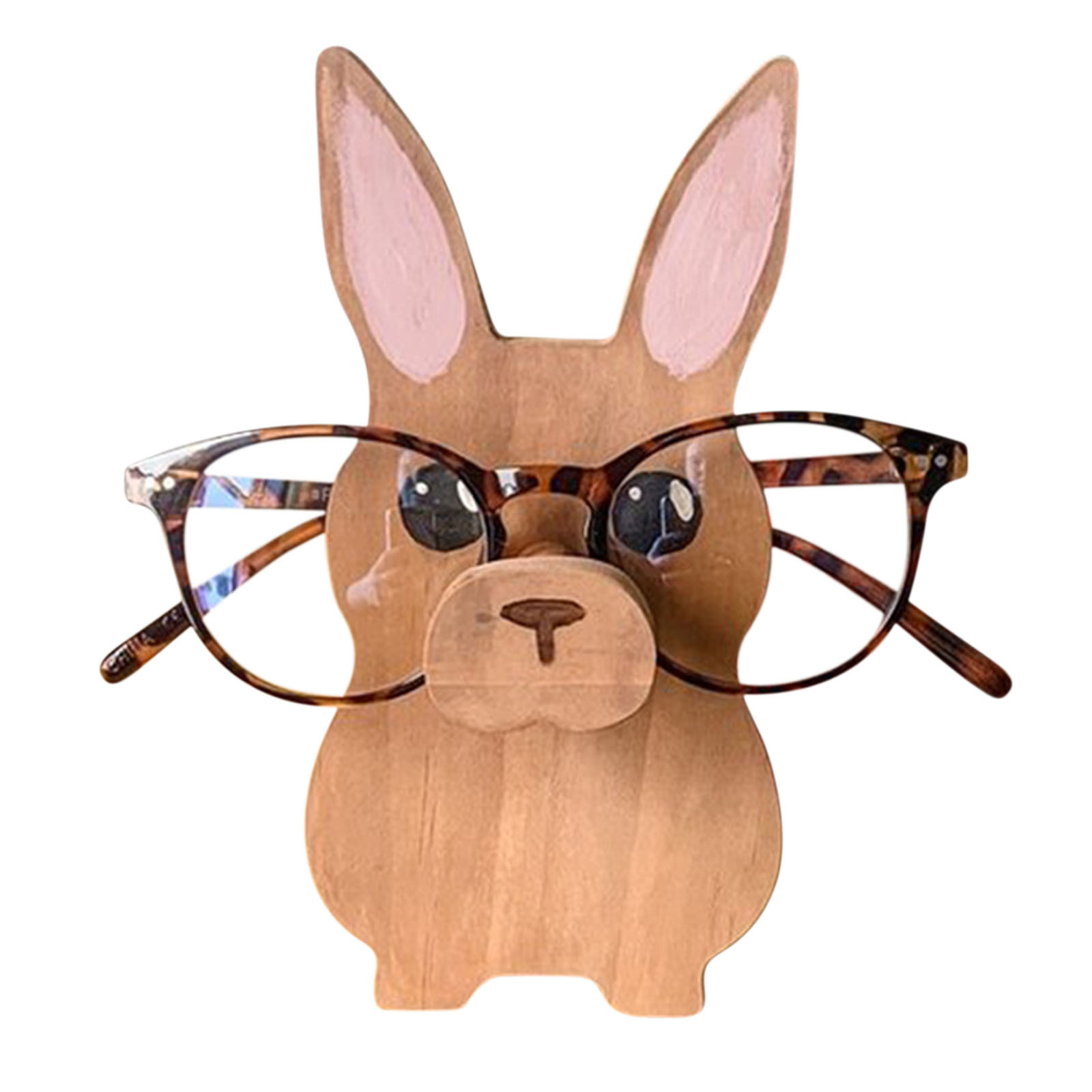 Dvruxg Wooden Glasses Storage Elegant Office Desktop Display Rack Crafted from Natural Wood