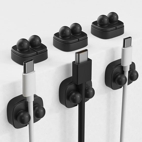 Dvumao Organizers and Storage, 6 Desktop Data Cable Sorting And Fixing Devices Cable Management Devices Cable Clamps Charging Wires Mouse Cable Clamps Cable Buckles, Mom Gifts