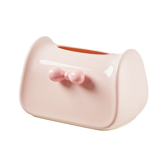 Dvumao Organizers and Storage, Dopamine Tissue Box Home Desktop Tea Table Storage Bow Tie Paper Box Kitchen Living Room Bathroom Tissue Box Innerspring, Man Gifts
