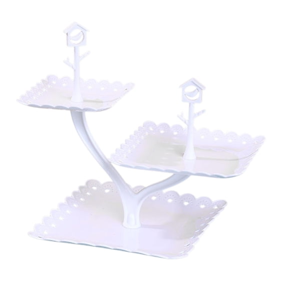Dvumao Organizers and Storage, Fruit Plates Living Room Coffee Table Household Transparent Candy Dessert Rack Party Wedding Front Desktop Placed Snack Dessert Tray Tiers Dessert Stand, Man Gifts