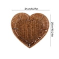 thumbnail image 1 of Dvumao Organizers and Storage, Heart Shaped Plastic Imitation Vines Storage Basket - Fruit And Vegetable Storage Basket - Snack And Candy Tray - Bread Basket - Multi Functional Storage Tray, 1 of 7