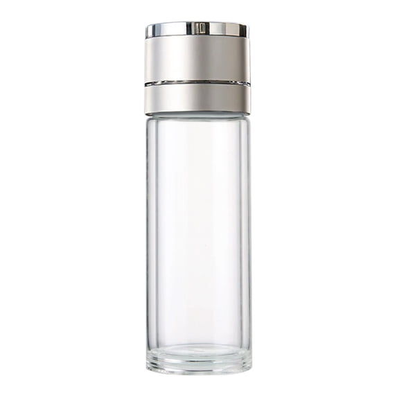 Dvumao Organizers and Storage, Open Lid Glass Cup Business Car Portable Tea And Water Separation Men's Tea Brewing Cup Double Layer No Need To Water Cup, Man Gifts