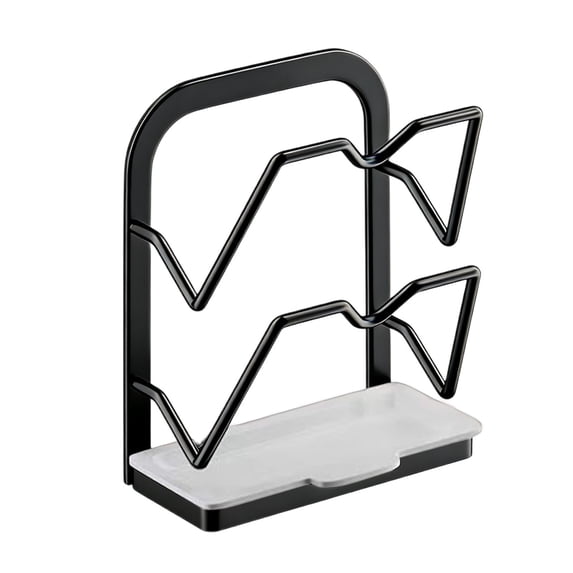 Dvumao Organizers and Storage, Pot Lid Rack No Hole Wall-mounted Kitchen Shelf Cutting Board Placed Rack Case Board Chopping Board Bracket Organizer, Man Gifts
