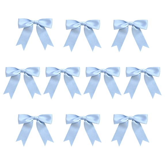 Dvumao 10 Pack Satin Bow Decorations, 6 Inch Ribbon Bows for Gift Wrapping and Party, Self Adhesive