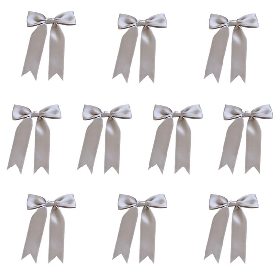 Dvumao 10 Pack Satin Bow Decorations, 6 Inch Ribbon Bows for Gift Wrapping and Party, Self Adhesive