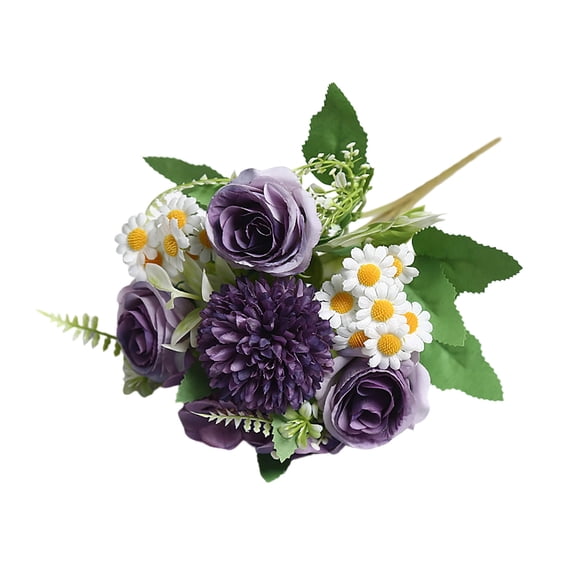 Dvumao 12-Inch Cloth Floral Bouquet for Home Vase & Table Decor