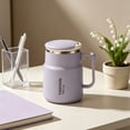 thumbnail image 1 of Dvumao 20 oz Stainless Steel Mug, Insulated Tea Cup with Lid and Handle for Home and Office, 1 of 7