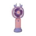 thumbnail image 1 of Dvumao 3-Speed Mini Handheld Fan, USB Rechargeable Portable Fan with Base & Charging Cable, 1 of 7