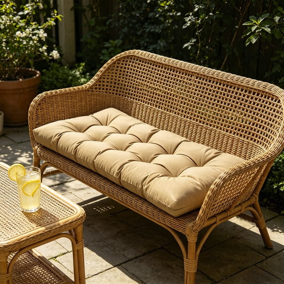 Dvumao 39x19 Inch Outdoor Porch Swing Cushion, Waterproof Replacement Bench Pad for Patio Furniture, Wicker Loveseat & Garden Glider