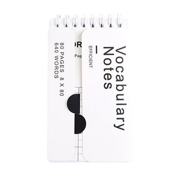 Dvumao 5.3x2.9 Inch Pocket Wordbook, Mini Notebook with Ring Coil for Vocabulary and Notes