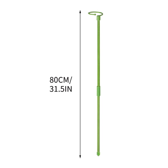 Dvumao 6-Pack Support Stakes with Ring, Flower​ Support Rods for Roses​ & Potted flowers