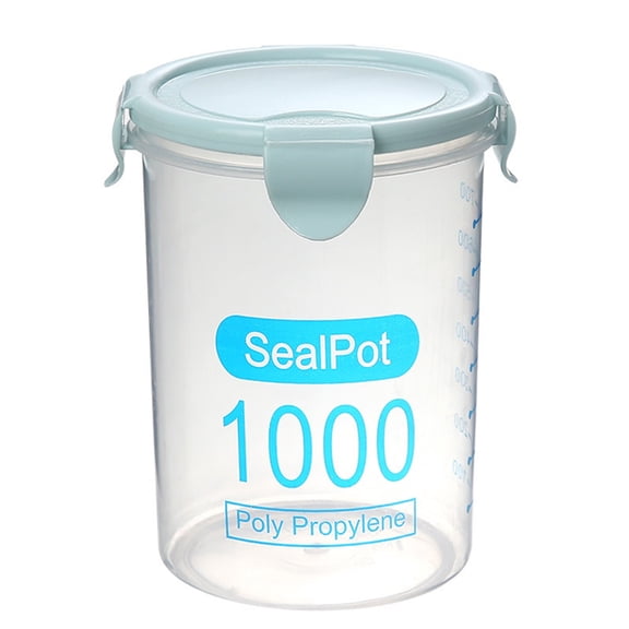 Dvumao Airtight Storage Container, Stackable Plastic Boxe for Pantry & Fridge, Kitchen Jar for Dry Goods