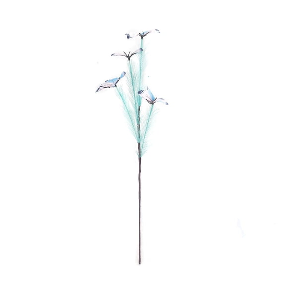 Dvumao Artificial Butterfly Branch 25.6 Inch Polyester Faux Floral Pick for Vase Arrangements and Wedding Decor