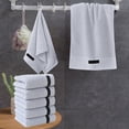 thumbnail image 1 of Dvumao Bath Towels, Solid Color Towel Set For Home Bathroom Full Cottons Thickened Soft Absorbent 5-Piece Set, Teens Gifts, 1 of 6