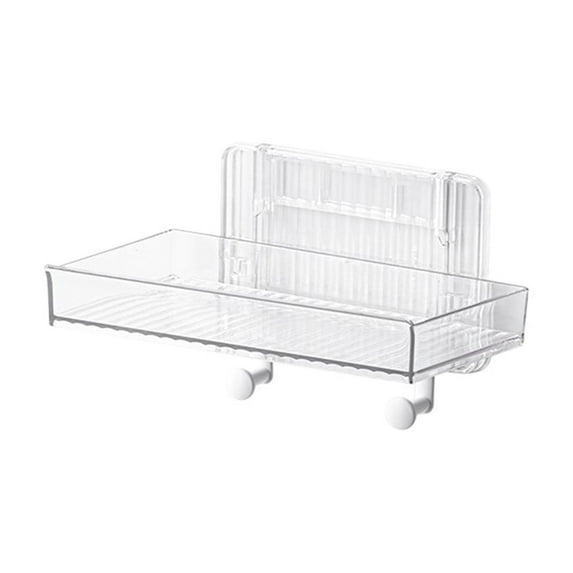 Dvumao Bathroom Organizers and Storage, Bathroom Shelves Restroom Shelves Wall Mounted Storage Racks No Hole Hanging Wall Bathroom Storage Racks, Women Gifts