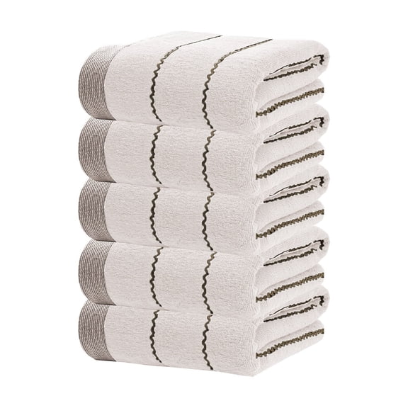Dvumao Bathroom Towels, 5 Piece Towel Set Soft Absorbent Towels Household Towels Gift Towels For Hand Gym Beauty Spa And Home Hair Care, Teens Gifts