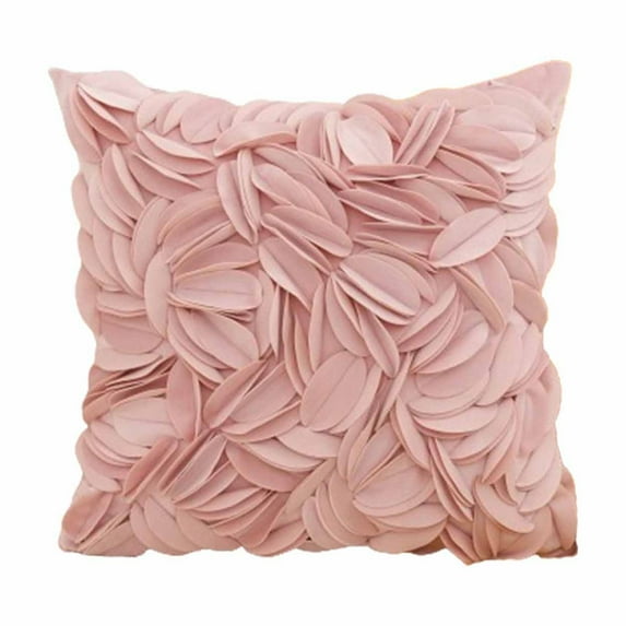 Dvumao Bedding Accessories, Scandinavian Style Solid Color Pillowcover Leaf Pillowcover Soft and Comfortable Sofa Bedroom Decorative Cushion Cover, Mom Gifts
