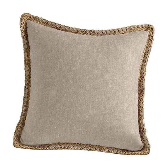 Dvumao Bedding Supplies, 17.7 Inches Linen Comforts Pillowcase Home Furnishings Sofa Living Room Bedhead Cushion Waist Pillowcase Linen Trimmed Sofa Cover, Man Gifts