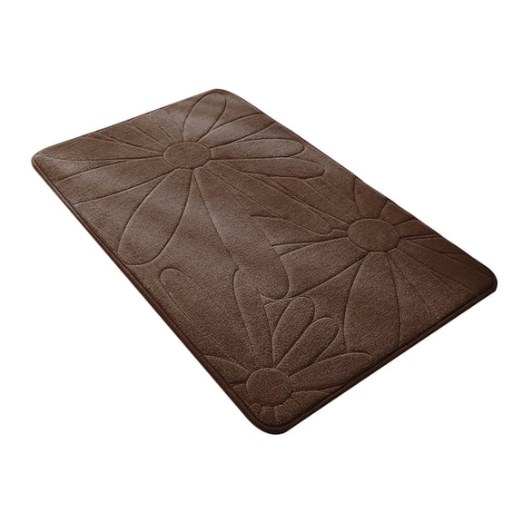 Dvumao Bedroom Decor, Quilted Embroidered Floor Mat Bathroom Entrance Absorbent Floor Mat Bathroom Slip Foot Mat Door Mat Bedroom Carpet, Man Gifts