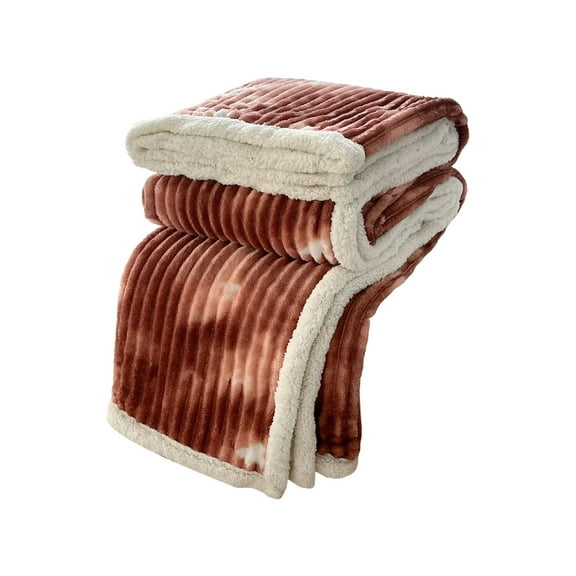 Dvumao Blankets and Throws, Double Layer Thickened Blanket Lamb's Wool Milk Fleece Blanket Cover Blanket Nap Flannel, Women Gifts