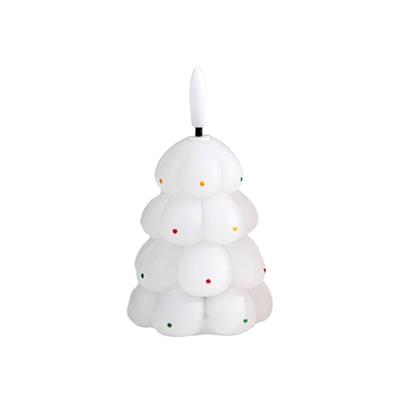 Dvumao Christmas Tree Flameless Led Shaped Warm Constant Shelf White Indoor Outdoor Home Party Holiday Festive