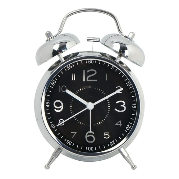 Dvumao Classroom Supplies, Alarm Clock Can Be Timed Fashion Night Light Quartz Galvanized Metal Precision Clock Suitable for Home School Student Use, Teens Gifts