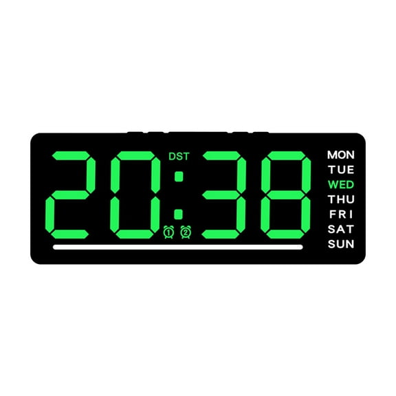 Dvumao Classroom Supplies, Electronic Clock Multi Functional Digital Alarm Clock Date Temperature Display LED Clock, Gift for Teacher