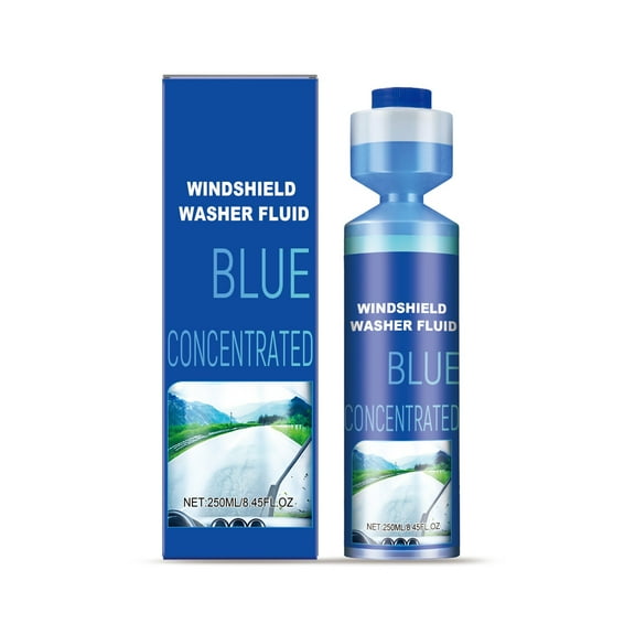 Dvumao Blueberry Concentrated Windshield Washer Fluid 250ml - 1 Bottle Makes 8 Gallons, All-Season Cleaner for Cars/SUVs/Trucks