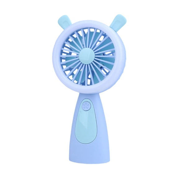 Dvumao Cute Handheld Fan, Portable Mini Fan with Colorful Lights, USB Rechargeable Travel Fan for Outdoor & Office