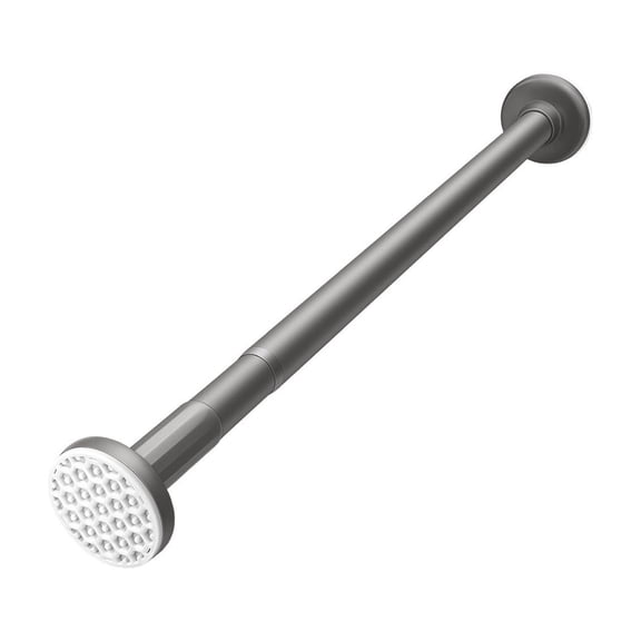 Dvumao No Drill Telescopic Curtain Rod, Stainless Steel Pole for Shower and Clothes Drying, Spring Loaded Shower Pole for Bathroom and Space Optimization
