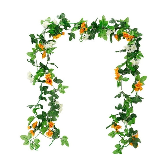 Dvumao Fall Decor, Artificial Wisteria Flowers Fake Vines Decorative Flowers Twisted Ceiling Decorations Plastic Flower Vines, Gift for Friend