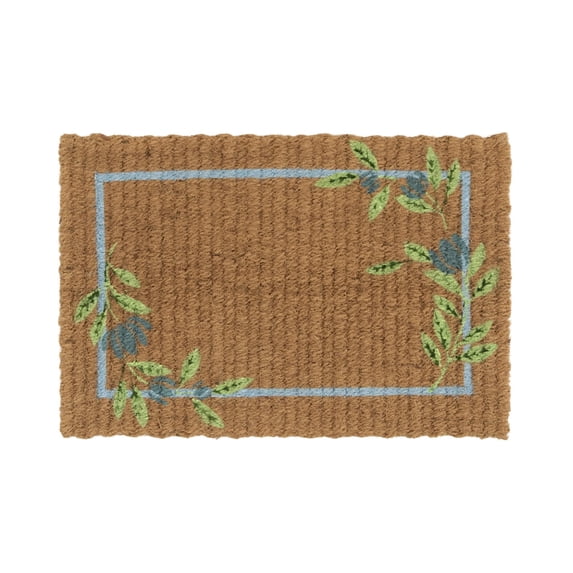 Dvumao Floral Door Mat 15.7x23.6 Inch, Non-Slip Entryway Rug with Patterned, Washable Outdoor/Indoor Carpet