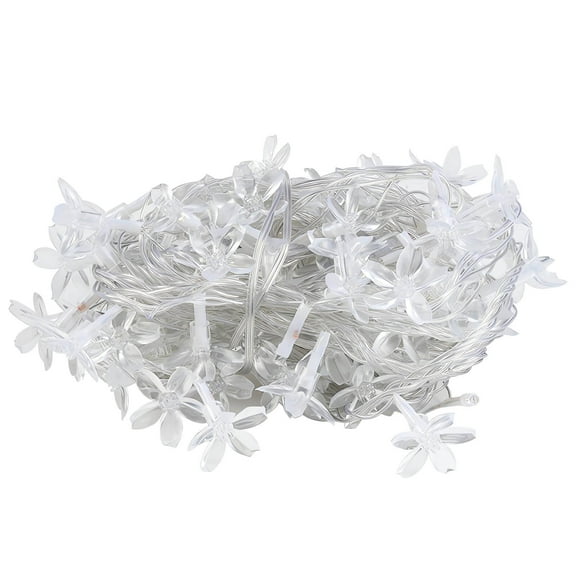 Dvumao Garden Decor, LED Light String Flower Decorative Light Colored Light Flashing Light String Light Bedroom Dormitory Room Layout Outdoor Waterproof Camping Light, Mom Gifts