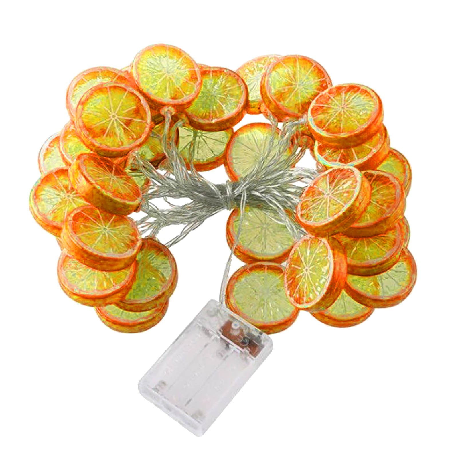 Dvumao Garden Decor, Lemon Decorative Light Chain Orange 6meter 40