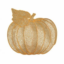 Dvumao Halloween Decor, Hollowed Out PVC Pumpkin Placemats Watertight and Oil-proof Household Western Food Mat Heat Insulation Mat Decorative Mat Table Mat, Man Gifts