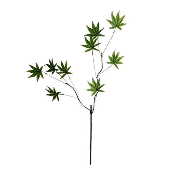 Dvumao Home Decor, 3 Styles Artificial GreenLeafs Branch Picks Fabric And Plastic Faux GreenerySprigs Multi Shape Vase Filler Stems For Wedding Indoor Table Decor