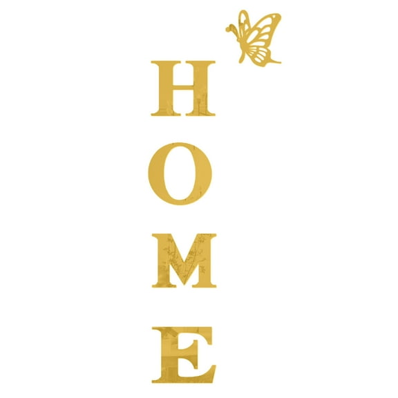 Dvumao Home Decor, Acrylic Flexible Mirror Sheets Self Adhesive Mirror Tiles Home Wall Stickers Non Glass Safe Reflective Home Family Slogan for Home Wall DIY Decor, Women Gifts