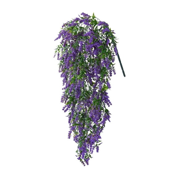 Dvumao Home Decor, Artificial Lavenders Wall Hanging Realistic Green s Fake Flowers Suitable for Indoor Outdoor Patio Porch Farmhouses and Wedding Decoration, Mom Gifts