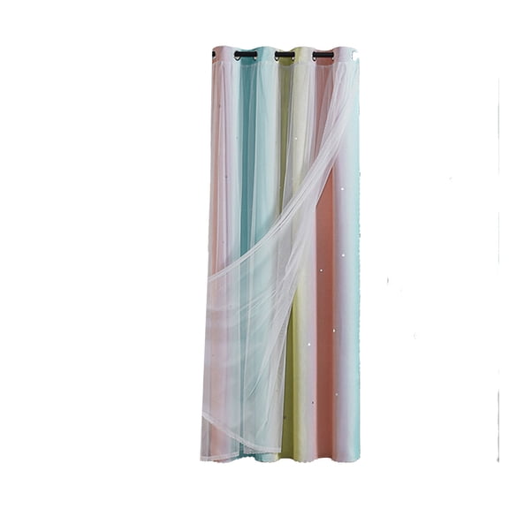 Dvumao Home Decor, Blackouts Colored Starrys Skys Curtain Set Beautiful And Stylish Suitable For Bedroom Living Room Decoration And Wall Decoration