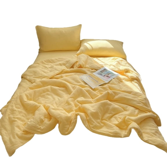Dvumao Home Decor, Category A Double-layer Gauze Summer Quilt Breathable Air-conditioning Quilt Soft And Thin Suitable For Beds In Dormitories.