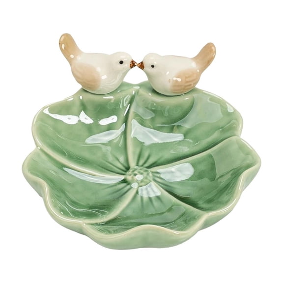 Dvumao Home Decor, Ceramic Snack Plates Exquisite Tea Dessert Fruit Plates Living Room Home Storage Plates Food Plating Bird Cute Pastrys Plates